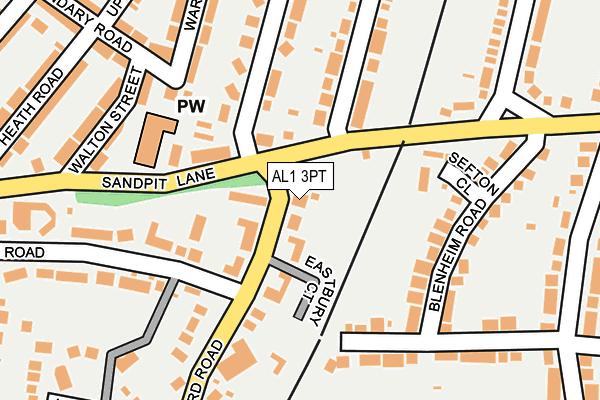 AL1 3PT map - OS OpenMap – Local (Ordnance Survey)