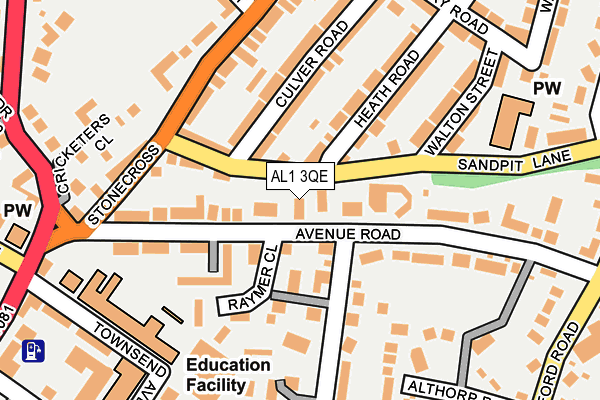 AL1 3QE map - OS OpenMap – Local (Ordnance Survey)