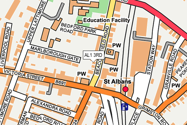 Map of BLACKJAY LTD at local scale