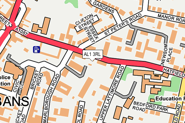 AL1 3RL map - OS OpenMap – Local (Ordnance Survey)
