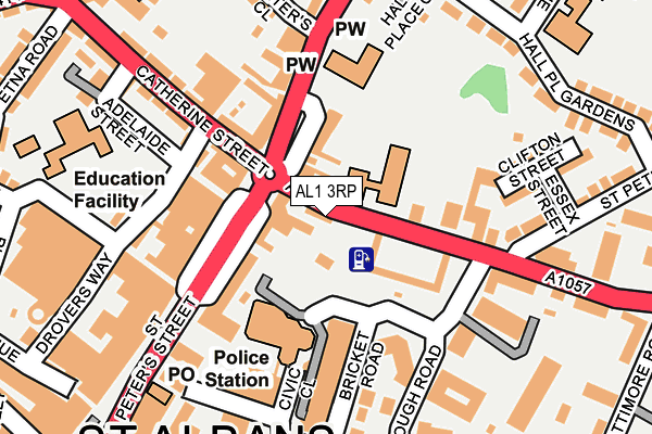 AL1 3RP map - OS OpenMap – Local (Ordnance Survey)