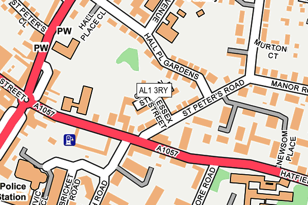 AL1 3RY map - OS OpenMap – Local (Ordnance Survey)