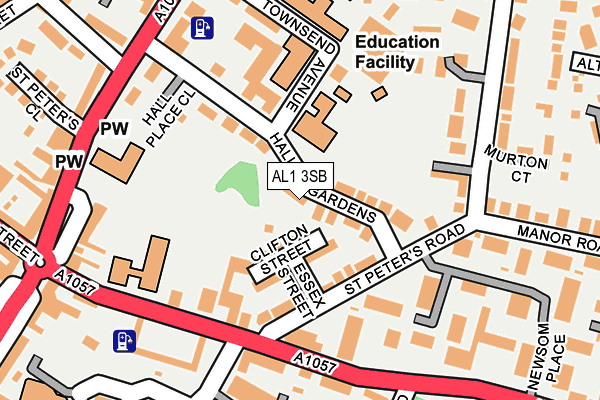 AL1 3SB map - OS OpenMap – Local (Ordnance Survey)
