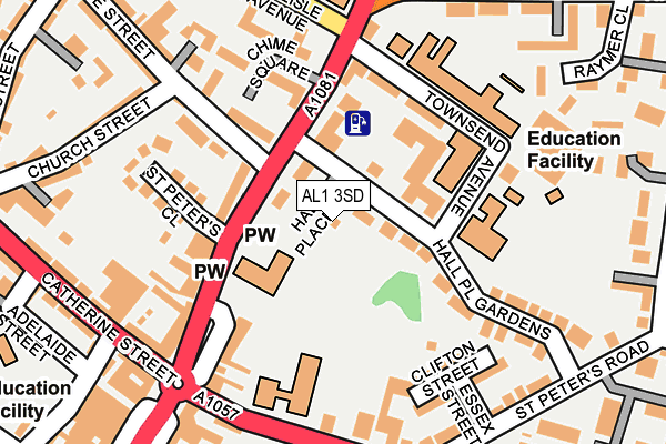 AL1 3SD map - OS OpenMap – Local (Ordnance Survey)