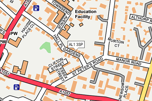 AL1 3SP map - OS OpenMap – Local (Ordnance Survey)