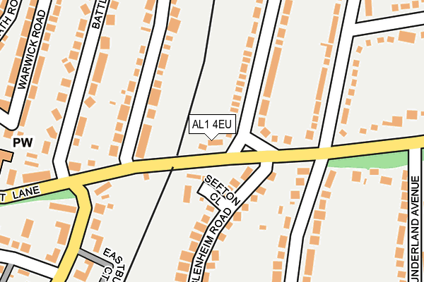 AL1 4EU map - OS OpenMap – Local (Ordnance Survey)