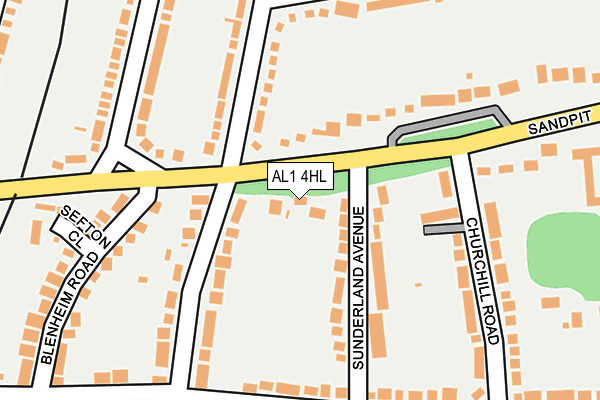 AL1 4HL map - OS OpenMap – Local (Ordnance Survey)