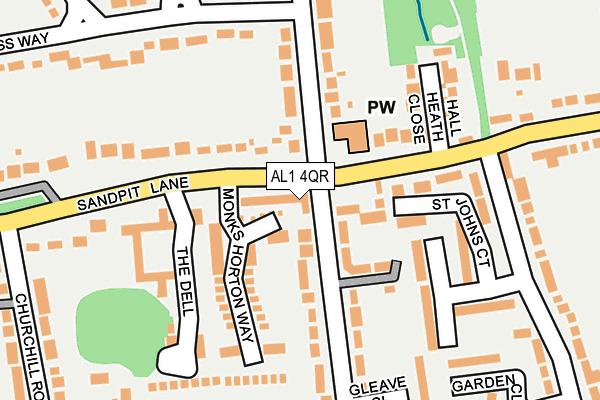 AL1 4QR map - OS OpenMap – Local (Ordnance Survey)