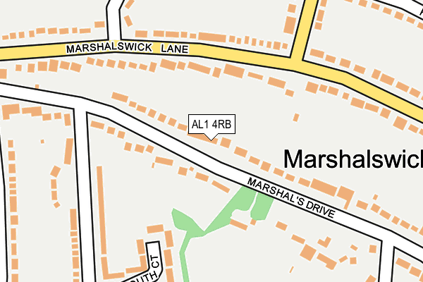 AL1 4RB map - OS OpenMap – Local (Ordnance Survey)