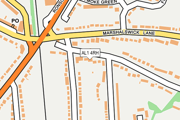 AL1 4RH map - OS OpenMap – Local (Ordnance Survey)