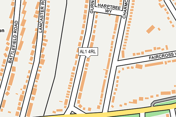 AL1 4RL map - OS OpenMap – Local (Ordnance Survey)