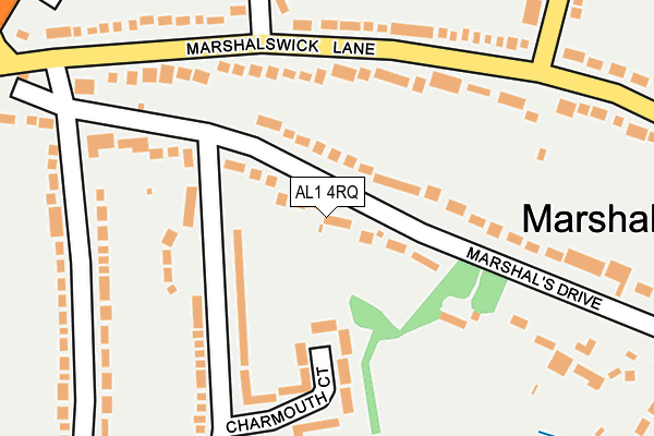 AL1 4RQ map - OS OpenMap – Local (Ordnance Survey)