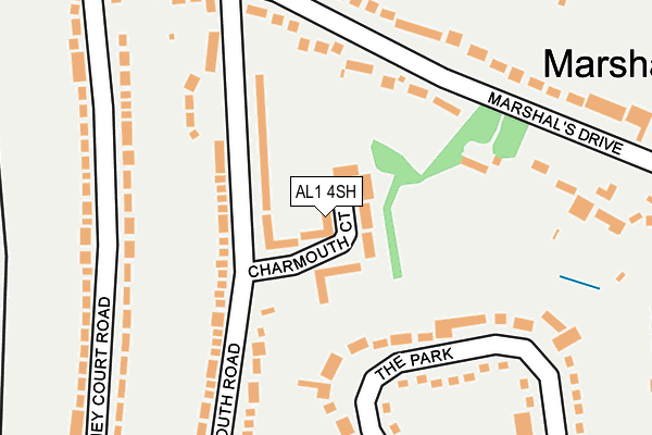 AL1 4SH map - OS OpenMap – Local (Ordnance Survey)
