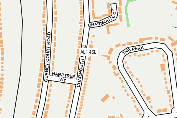 AL1 4SL map - OS OpenMap – Local (Ordnance Survey)