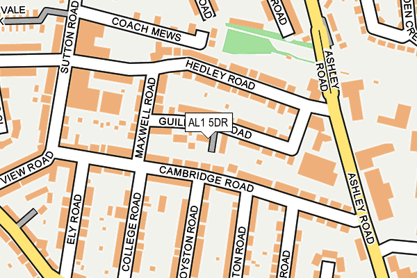 AL1 5DR map - OS OpenMap – Local (Ordnance Survey)
