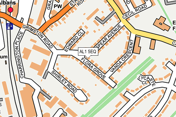 AL1 5EQ map - OS OpenMap – Local (Ordnance Survey)