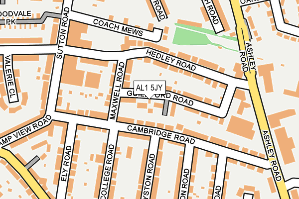 AL1 5JY map - OS OpenMap – Local (Ordnance Survey)