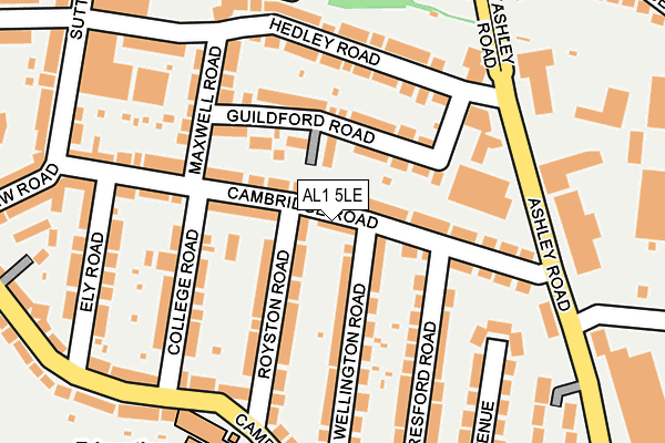 AL1 5LE map - OS OpenMap – Local (Ordnance Survey)