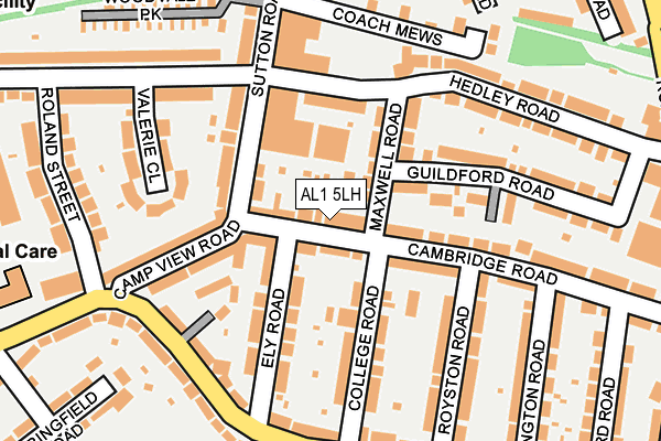 AL1 5LH map - OS OpenMap – Local (Ordnance Survey)