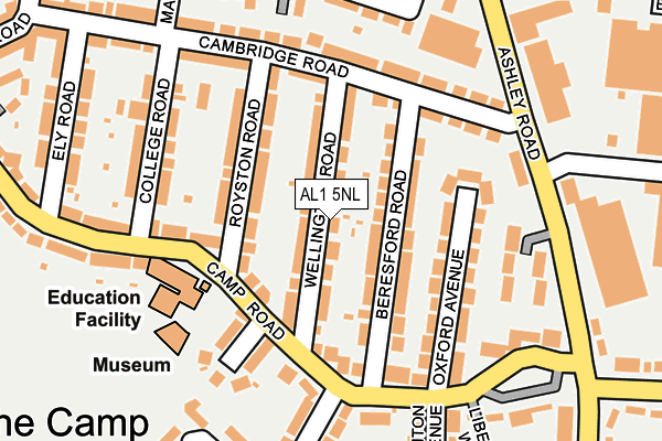 AL1 5NL map - OS OpenMap – Local (Ordnance Survey)
