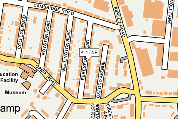 AL1 5NP map - OS OpenMap – Local (Ordnance Survey)