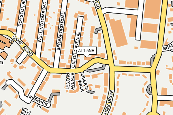 AL1 5NR map - OS OpenMap – Local (Ordnance Survey)