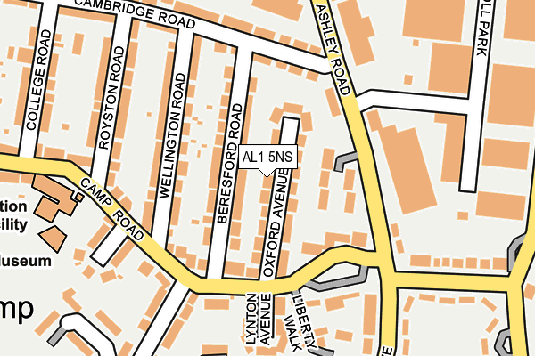 AL1 5NS map - OS OpenMap – Local (Ordnance Survey)