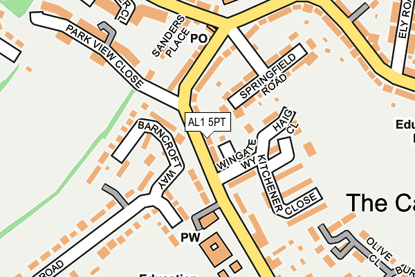 AL1 5PT map - OS OpenMap – Local (Ordnance Survey)