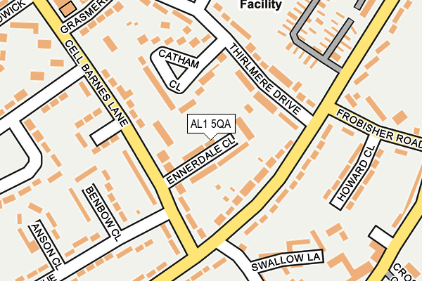 AL1 5QA map - OS OpenMap – Local (Ordnance Survey)