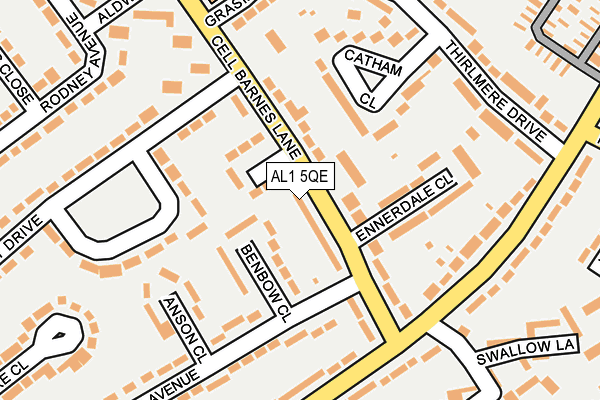 AL1 5QE map - OS OpenMap – Local (Ordnance Survey)