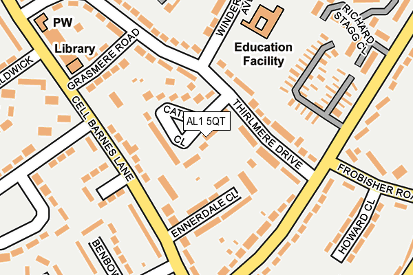 AL1 5QT map - OS OpenMap – Local (Ordnance Survey)