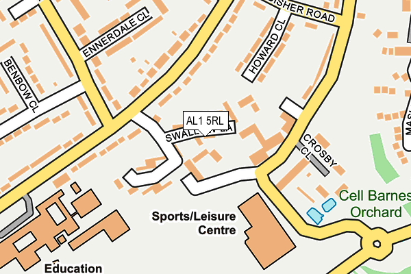 AL1 5RL map - OS OpenMap – Local (Ordnance Survey)