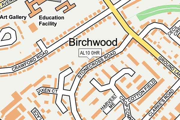 AL10 0HR map - OS OpenMap – Local (Ordnance Survey)