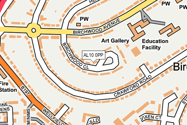 AL10 0PP map - OS OpenMap – Local (Ordnance Survey)
