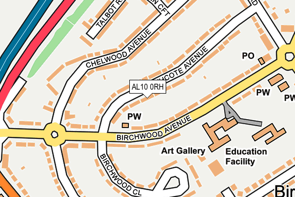 AL10 0RH map - OS OpenMap – Local (Ordnance Survey)
