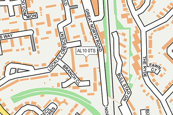 AL10 0TS map - OS OpenMap – Local (Ordnance Survey)