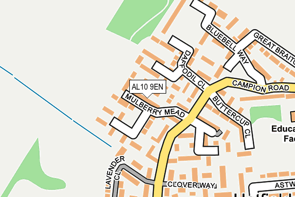 AL10 9EN map - OS OpenMap – Local (Ordnance Survey)