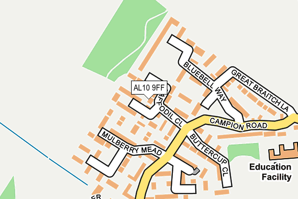 Map of OAKLANDS PROPERTY SERVICES LIMITED at local scale