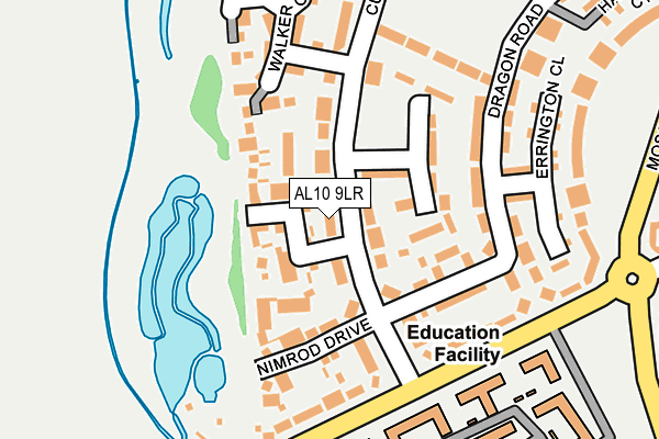 AL10 9LR map - OS OpenMap – Local (Ordnance Survey)