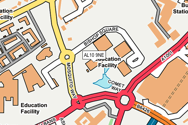 Map of OCADO RETAIL LIMITED at local scale