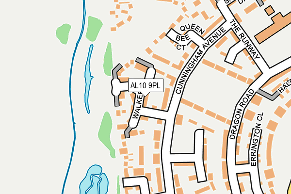 AL10 9PL map - OS OpenMap – Local (Ordnance Survey)