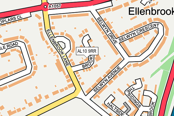 AL10 9RR map - OS OpenMap – Local (Ordnance Survey)