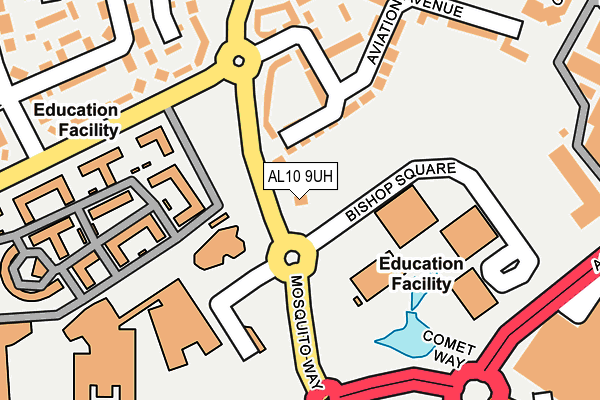 AL10 9UH map - OS OpenMap – Local (Ordnance Survey)