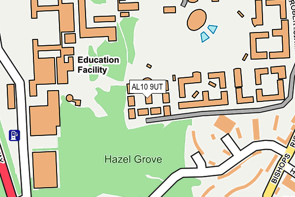 AL10 9UT map - OS OpenMap – Local (Ordnance Survey)