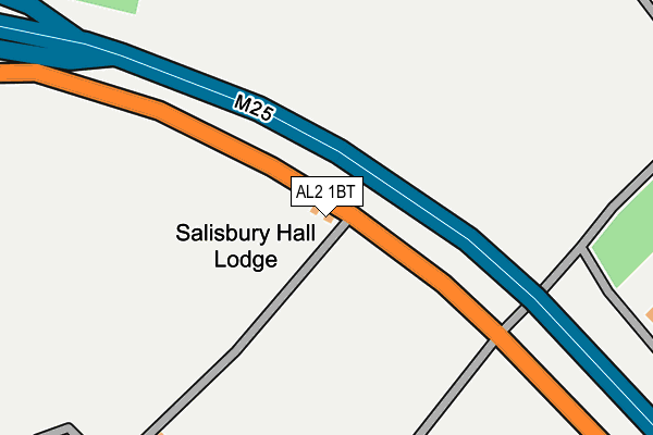 AL2 1BT map - OS OpenMap – Local (Ordnance Survey)