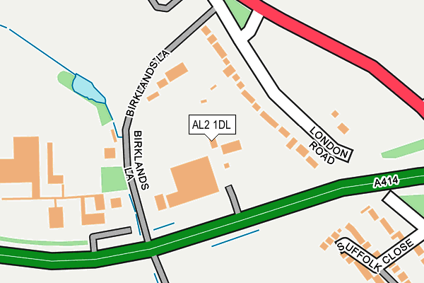 AL2 1DL map - OS OpenMap – Local (Ordnance Survey)