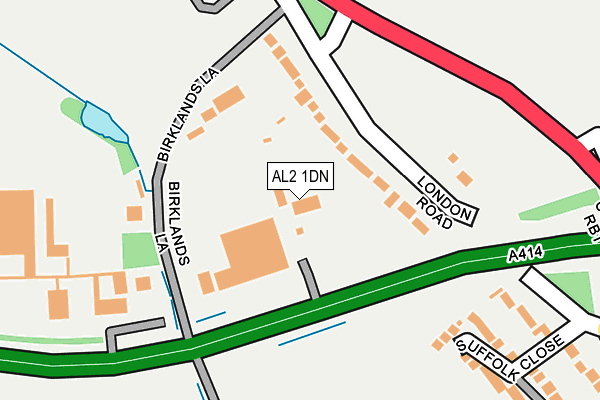 AL2 1DN map - OS OpenMap – Local (Ordnance Survey)