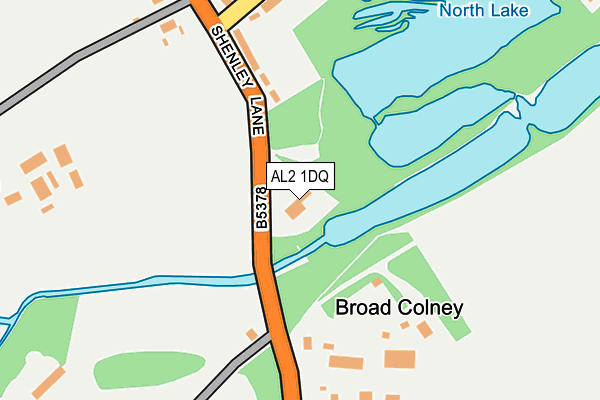 AL2 1DQ map - OS OpenMap – Local (Ordnance Survey)