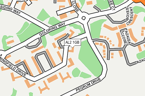 AL2 1GB map - OS OpenMap – Local (Ordnance Survey)