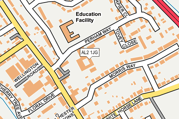 Map of EDUCATION CHILD PROTECTION LTD at local scale